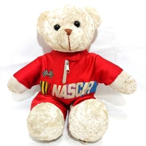 Vintage Nascar Teddy Bear Plush 14'' NASCAR #N104